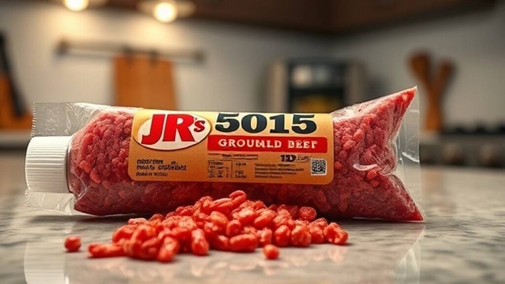 jr's 5015 ground beefin a 1 lb plastic tube